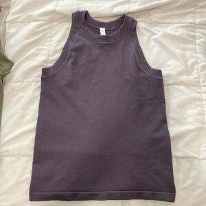 Athleta renew racerback tank, size small, plum purple color.